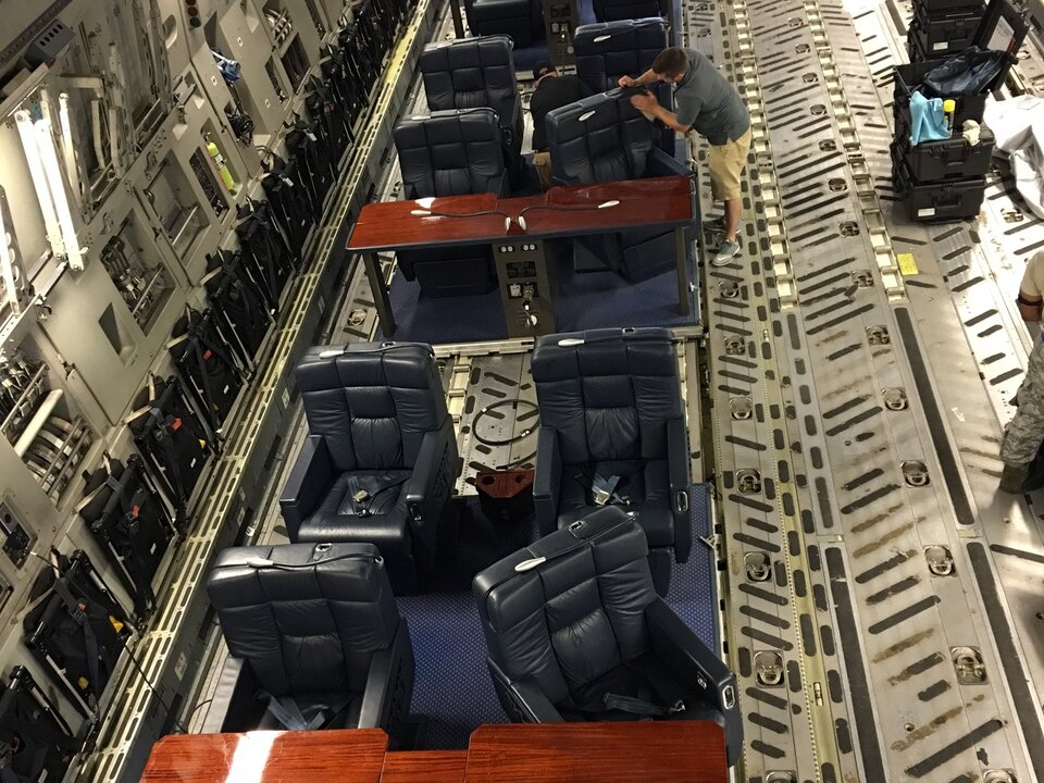 fitting seats in an aircraft