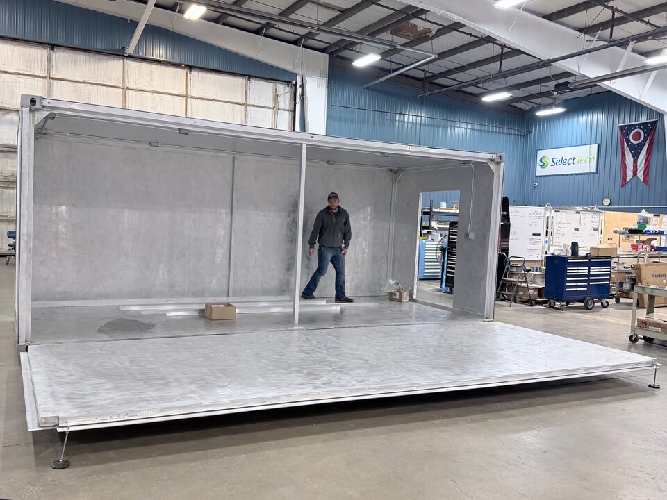 Shelter under construction